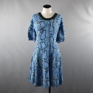 (Kenzo) Snake Print Knitted Dress